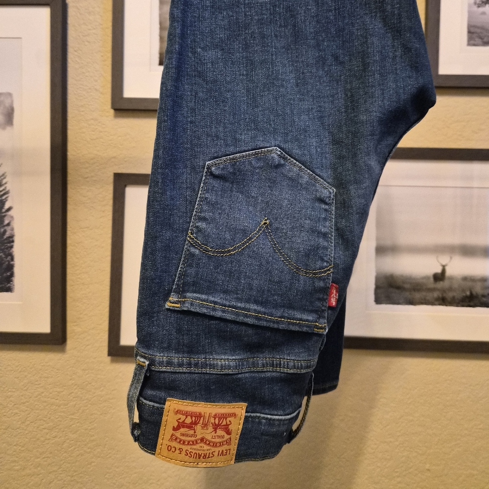 Levi's 720 High Rise Super Skinny Blue Jeans